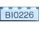 Part No: 3010pb339  Name: Brick 1 x 4 with Black 'B10226' Pattern (Sticker) - Set 10226