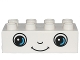 Part No: 3011pb040  Name: Duplo, Brick 2 x 4 with Eyes, Nose and Smile Face Pattern
