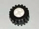 Lot ID: 197438131  Part No: 30190c01  Name: Wheel Center Wide with Stub Axles (Tricycle) with Black Tire 21mm D. x 12mm - Offset Tread Small Wide (30190 / 6015)