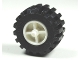 Part No: 30190c02  Name: Wheel Tricycle Center Wide with Stub Axles, with Black Tire Offset Tread Small Wide, Band Around Center of Tread (30190 / 87697)