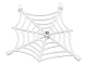 Part No: 30240  Name: Spider Web Flat with Hollow Stud, Bar Ends, and Clips
