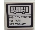 Lot ID: 367104350  Part No: 30258pb035  Name: Road Sign 2 x 2 Square with Clip with Bus Lines Pattern (Sticker) - Set 60026