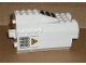 Part No: 30351pb02c01  Name: Electric, Light & Sound Rocket Engine, Battery Box with White Cover with Yellow Triangle and Vents Pattern both sides (Stickers) - Set 6456