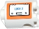 Part No: 30361cpb023R Name: Brick, Round 2 x 2 x 2 Robot Body with Bottom Axle Holder (x Shape / + Orientation) with Hatch with Blue 'LOCK 2' on Orange Background Pattern Model Right Side (Sticker) - Set 60014 Part No: 30361cpb023R Name: Brick, Round 2 x 2 x 2 Robot Body with Bottom Axle Holder (x Shape / + Orientation) with Hatch with Blue 'LOCK 2' on Orange Background Pattern Model Right Side (Sticker) - Set 60014