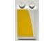 Part No: 30363pb051L  Name: Slope 18 4 x 2 with Yellow Panel Pattern Model Left Side (Sticker) - Set 75181