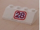 Part No: 3037pb010  Name: Slope 45 2 x 4 with '28' Pattern (Sticker) - Set 5521