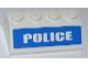 Part No: 3037pb021  Name: Slope 45 2 x 4 with White 'POLICE' on Blue Background Wide Pattern (Sticker) - Set 7286