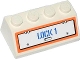 Part No: 3037pb028L  Name: Slope 45 2 x 4 with Hatch and 'LOCK 1' Pattern (Sticker) - Set 60015