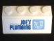 Part No: 3037pb036  Name: Slope 45 2 x 4 with Blue 'Octan's JOE'S PLUMBING' and Drainpipe Pattern (Sticker) - Set 70811