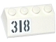 Part No: 3037pb041R  Name: Slope 45 2 x 4 with Light Bluish Gray '318' Pattern Model Right Side (Sticker) - Set 76041