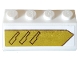 Part No: 3037pb059L  Name: Slope 45 2 x 4 with Vents on Gold Background Pattern Model Left Side (Sticker) - Set 75970