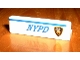 Part No: 30413pb001R  Name: Panel 1 x 4 x 1 with Blue 'NYPD' and Stripe, Police Department Badge Pattern Model Right Side (Sticker) - Set 1376