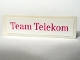 Part No: 30413pb011  Name: Panel 1 x 4 x 1 with Dark Pink 'Team Telekom' Pattern (Sticker) - Set 1199