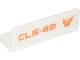 Part No: 30413pb037L  Name: Panel 1 x 4 x 1 with Orange Galaxy Squad Logo and 'CLS-89' Pattern Model Left Side (Sticker) - Set 70707