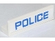 Part No: 30413pb040  Name: Panel 1 x 4 x 1 with Blue 'POLICE' Thin Narrow Font Pattern (Sticker) - Set 60042