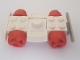 Lot ID: 284293007  Part No: 30558c07  Name: Vehicle, Base 4 x 6 Racer Base with Red Wheels and Light Gray Bumper