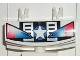 Lot ID: 180938931  Part No: 30622pb02  Name: Vehicle, Grille 1 x 4 with 2 Pins with Star and Headlights Pattern