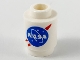 Lot ID: 220754862  Part No: 3062pb063  Name: Brick, Round 1 x 1 with Blue and Red NASA Logo Pattern