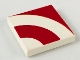 Part No: 3068p67  Name: Tile 2 x 2 with Red Quarter Rings Pattern