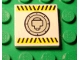 Lot ID: 166381654  Part No: 3068pb0023  Name: Tile 2 x 2 with Black and Yellow Danger Stripes and Round Hatch Pattern