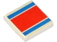Part No: 3068pb0040  Name: Tile 2 x 2 with Red and Blue Stripe Pattern (Sticker) - Set 6679-2