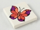 Part No: 3068pb0051  Name: Tile 2 x 2 with Butterfly Pattern