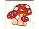 Part No: 3068pb0078  Name: Tile 2 x 2 with Red Toadstools / Mushrooms Pattern