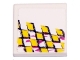Part No: 3068pb0149R  Name: Tile 2 x 2 with Yellow Checkered Racing Pattern Model Right Side (Sticker) - Set 8131