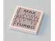 Part No: 3068pb0190  Name: Tile 2 x 2 with Graph and 'MAX TURBO' Pattern (Sticker) - Set 7642