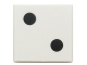 Lot ID: 235400985  Part No: 3068pb0192  Name: Tile 2 x 2 with 2 Black Dots Pattern