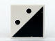 Lot ID: 316961827  Part No: 3068pb0193  Name: Tile 2 x 2 with 2 Black Dots and Triangle Pattern