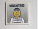 Part No: 3068pb0213  Name: Tile 2 x 2 with 'WANTED' Prisoner 50380 Poster Pattern (Sticker) - Set 7744