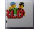 Part No: 3068pb0218  Name: Tile 2 x 2 with LEGO World Logo Right Half Pattern