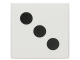Part No: 3068pb0290  Name: Tile 2 x 2 with 3 Black Dots Pattern