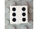 Lot ID: 390014312  Part No: 3068pb0293  Name: Tile 2 x 2 with 6 Black Dots Pattern