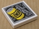 Part No: 3068pb0332  Name: Tile 2 x 2 with 'LEMON' on Yellow Can and 'Soft Drinks' Pattern (Sticker) - Set 8154