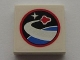 Part No: 3068pb0377  Name: Tile 2 x 2 with Red Flying Shuttle over Blue Planet Pattern (Sticker) - Sets 10213 / 10231