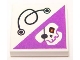 Lot ID: 159100167  Part No: 3068pb0394  Name: Tile 2 x 2 with String and Dark Purple Triangle with Skull with Eye Patch and Red Eye Pattern