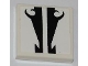 Part No: 3068pb0450  Name: Tile 2 x 2 with Black Decorative Lines on White Background Pattern (Sticker) - Set 8198