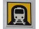 Lot ID: 224277334  Part No: 3068pb0465  Name: Tile 2 x 2 with Train in Tunnel Pattern