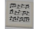 Part No: 3068pb0507  Name: Tile 2 x 2 with Music Notes Pattern (Sticker) - Sets 3818 / 70812