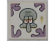 Part No: 3068pb0508  Name: Tile 2 x 2 with Squidward Head and Smudge Pattern (Sticker) - Set 3818