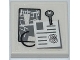 Part No: 3068pb0565  Name: Tile 2 x 2 with Map, Key, and Police File Pattern (Sticker) - Set 7498