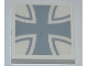 Part No: 3068pb0588  Name: Tile 2 x 2 with Iron Cross Pattern (Sticker) - Set 7198