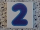 Lot ID: 397463022  Part No: 3068pb0703  Name: Tile 2 x 2 with Number 2 Dark Blue Pattern