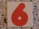Lot ID: 397463312  Part No: 3068pb0707  Name: Tile 2 x 2 with Number 6 / 9 Red Pattern