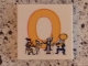 Lot ID: 326472170  Part No: 3068pb0724  Name: Tile 2 x 2 with Letter O Yellow with Orchestra Pattern