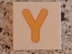 Lot ID: 397468214  Part No: 3068pb0734  Name: Tile 2 x 2 with Letter Y Yellow Pattern