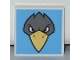 Lot ID: 372099408  Part No: 3068pb0776  Name: Tile 2 x 2 with Bird Raven Head Pattern