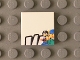 Part No: 3068pb0796  Name: Tile 2 x 2 with Black 'W' Upper Half and Minifigures Pattern